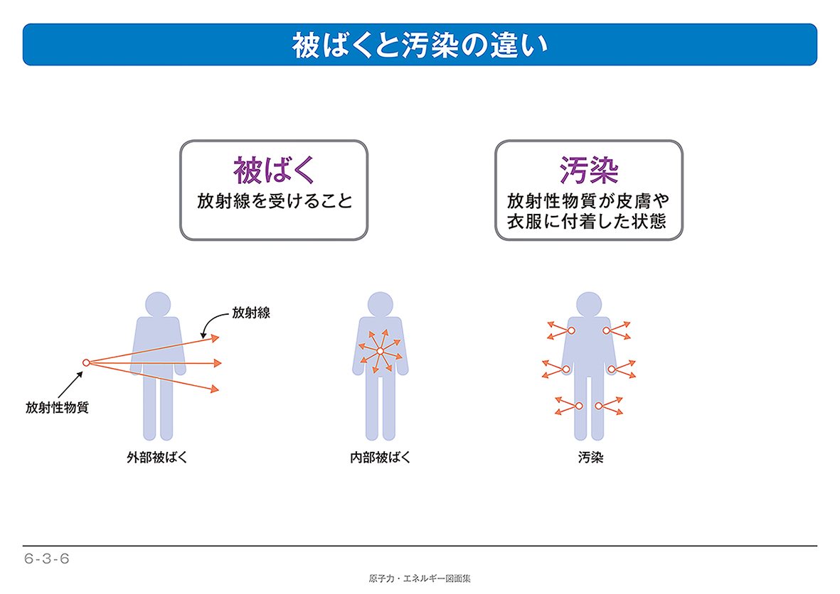 被ばくと汚染の違い